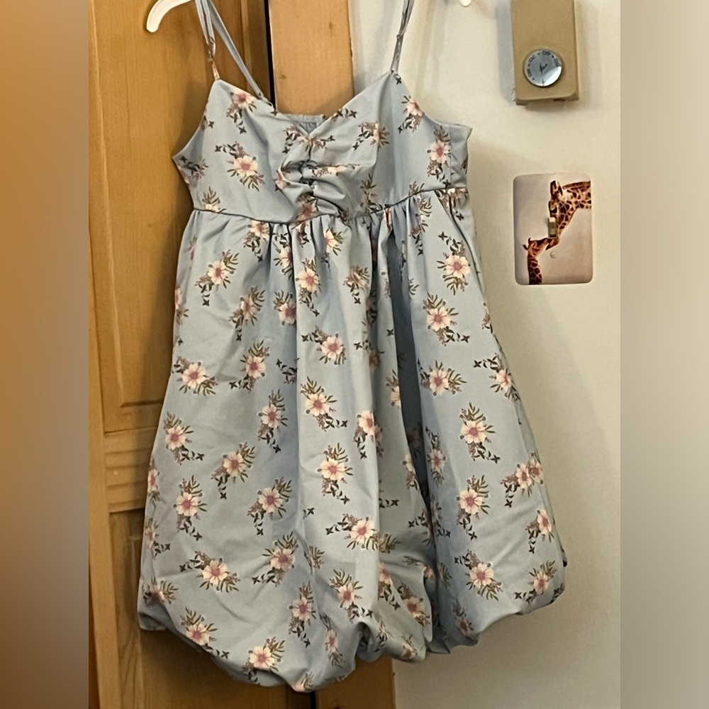 NWT Free People
Floral bubble skirt mini dress, size S.